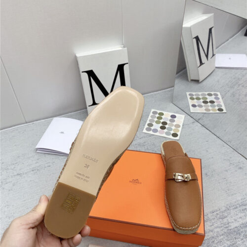 High Quality Luxury Hermes Loafer Slippers – Style 37603 product detail