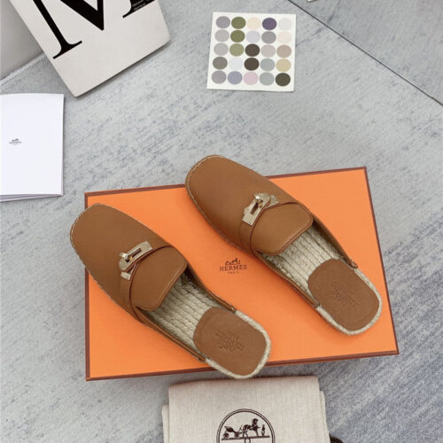 High Quality Luxury Hermes Loafer Slippers – Style 37603 product detail