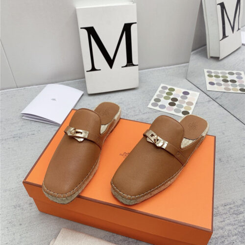 High Quality Luxury Hermes Loafer Slippers – Style 37603 product detail