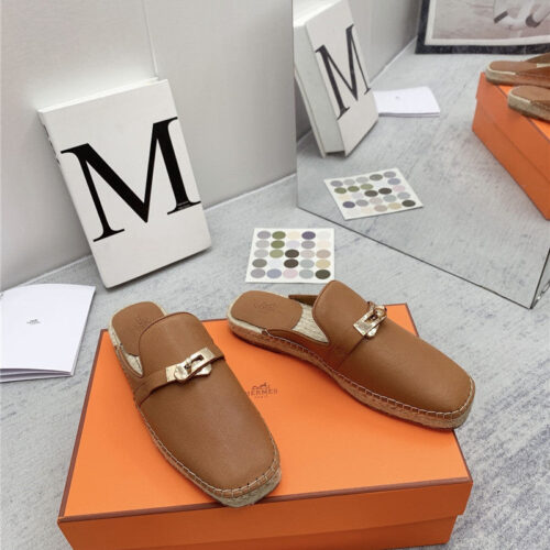 High Quality Luxury Hermes Loafer Slippers – Style 37603 product detail