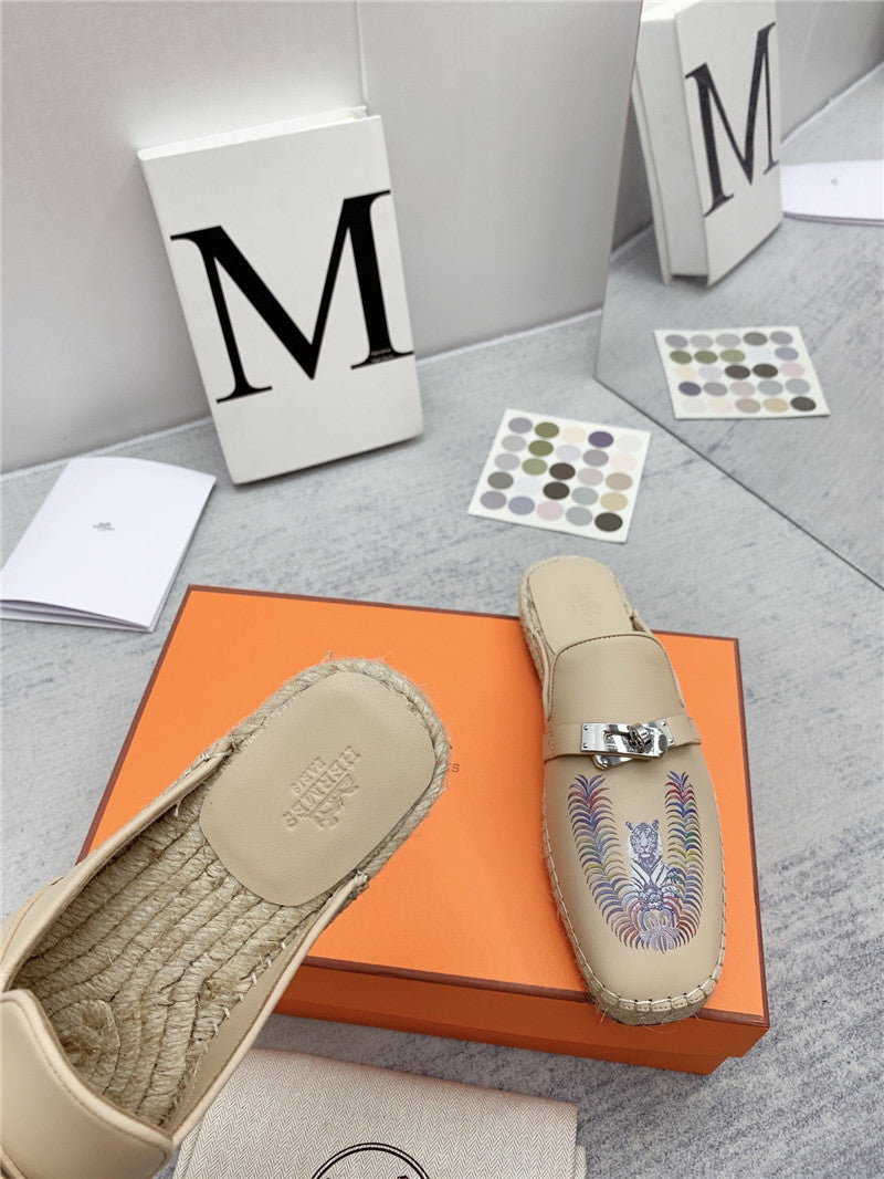 High Quality Luxury Hermes Loafer Slippers – Style 70371 product detail