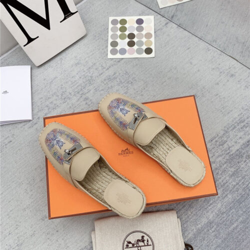 High Quality Luxury Hermes Loafer Slippers – Style 70371 product detail