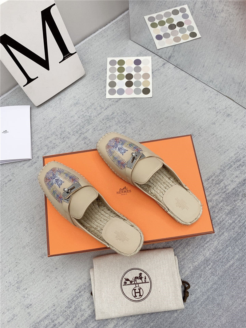 High Quality Luxury Hermes Loafer Slippers – Style 70371 product detail