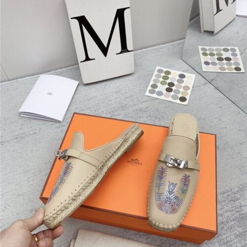High Quality Luxury Hermes Loafer Slippers – Style 70371 product detail