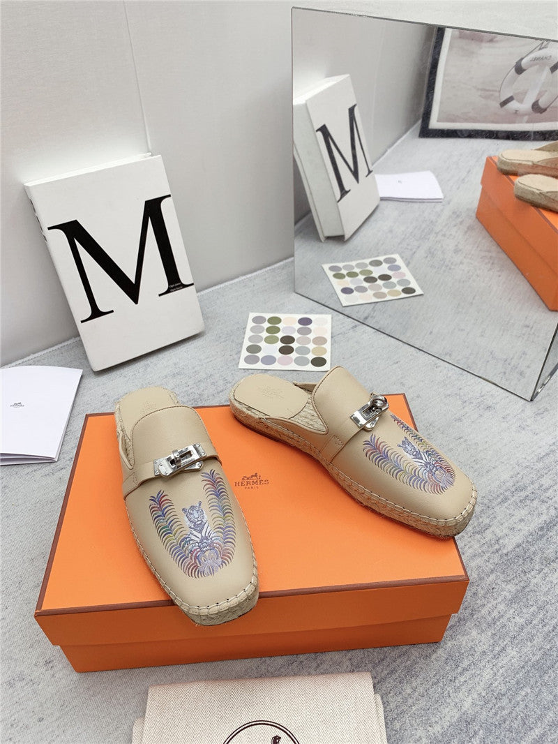 High Quality Luxury Hermes Loafer Slippers – Style 70371 product detail