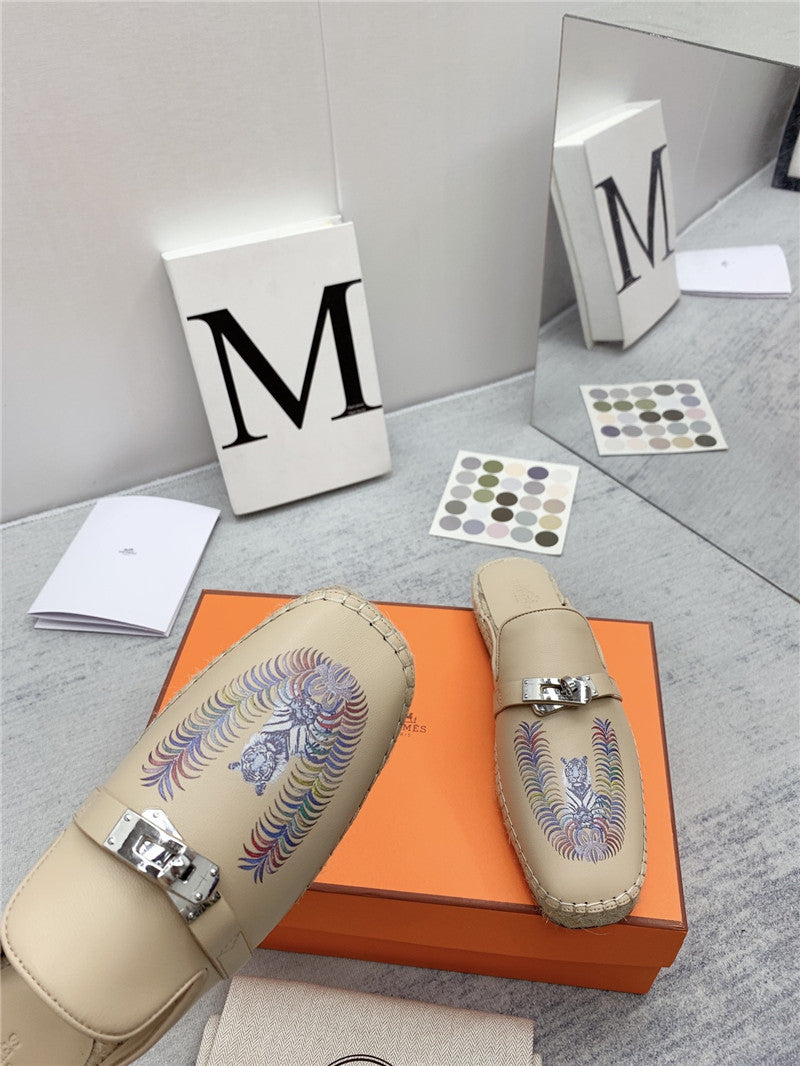 High Quality Luxury Hermes Loafer Slippers – Style 70371 product detail