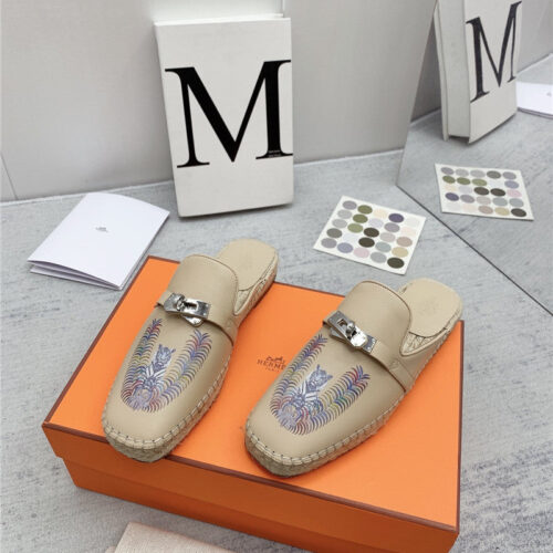 High Quality Luxury Hermes Loafer Slippers – Style 70371 product detail