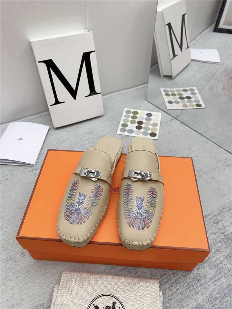 High Quality Luxury Hermes Loafer Slippers – Style 70371 product detail