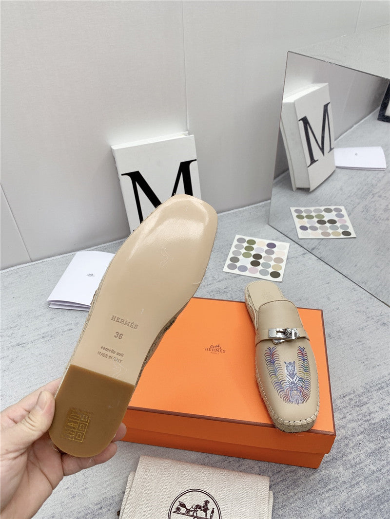 High Quality Luxury Hermes Loafer Slippers – Style 70371 product detail