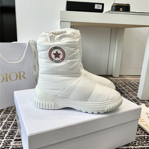 High Quality Luxury Dior Down Fur Snow Boots