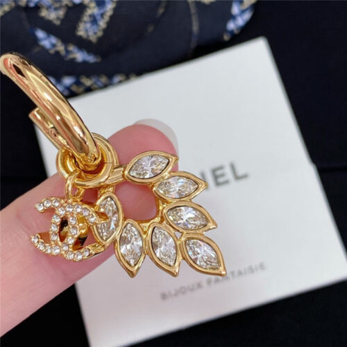 High Quality Luxury Chanel Wheat Ear Horse Eye Double C Earrings product detail