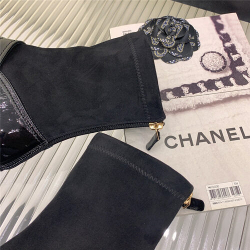 High Quality Luxury Chanel Mary Jane Sock Wool Boots product detail