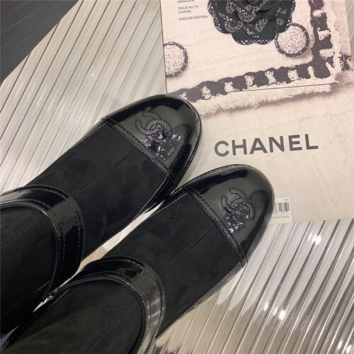 High Quality Luxury Chanel Mary Jane Sock Wool Boots product detail