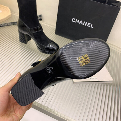 High Quality Luxury Chanel Mary Jane Sock Wool Boots product detail