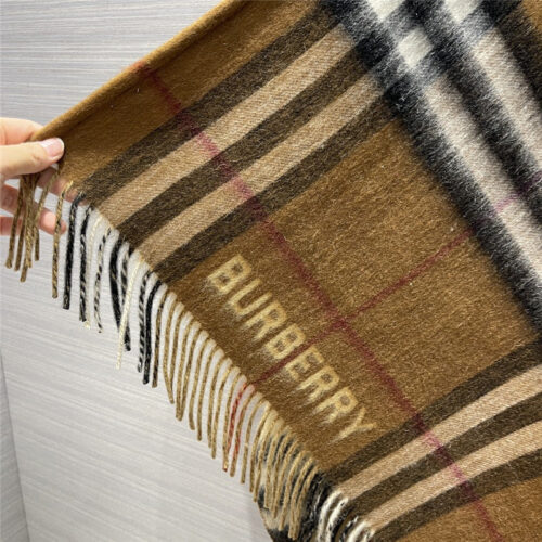 High Quality Luxury Burberry Cashmere Shawl Scarf Cape product detail