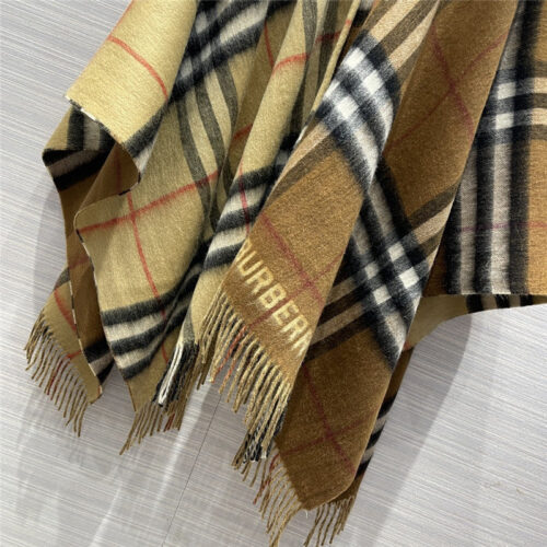 High Quality Luxury Burberry Cashmere Shawl Scarf Cape product detail