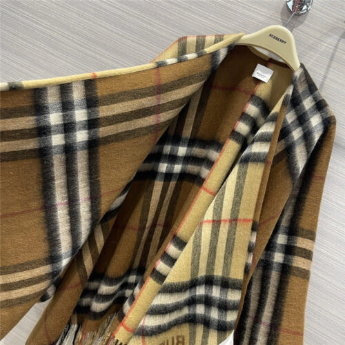 High Quality Luxury Burberry Cashmere Shawl Scarf Cape product detail