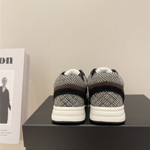High Quality Luxury Chanel Tweed Low Top Sneakers – Style 19494 product detail