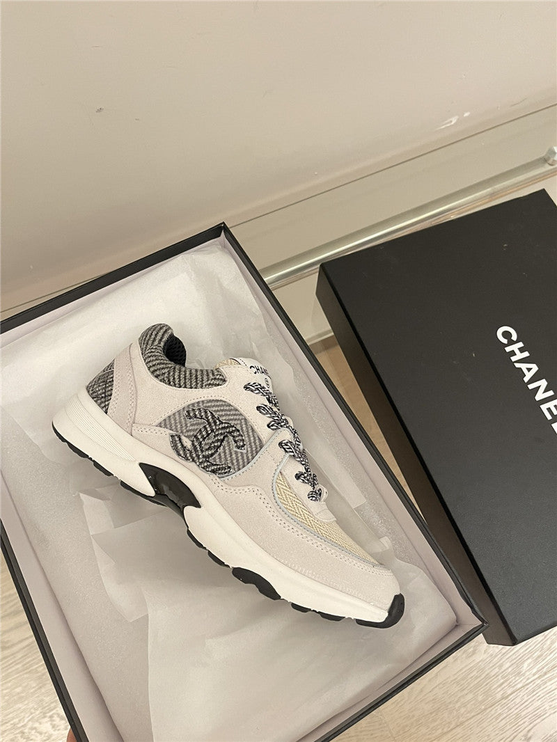 High Quality Luxury Chanel Tweed Low Top Sneakers product detail