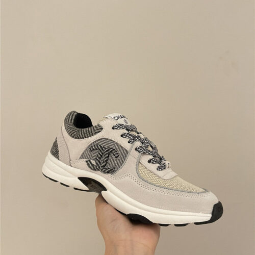 High Quality Luxury Chanel Tweed Low Top Sneakers product detail