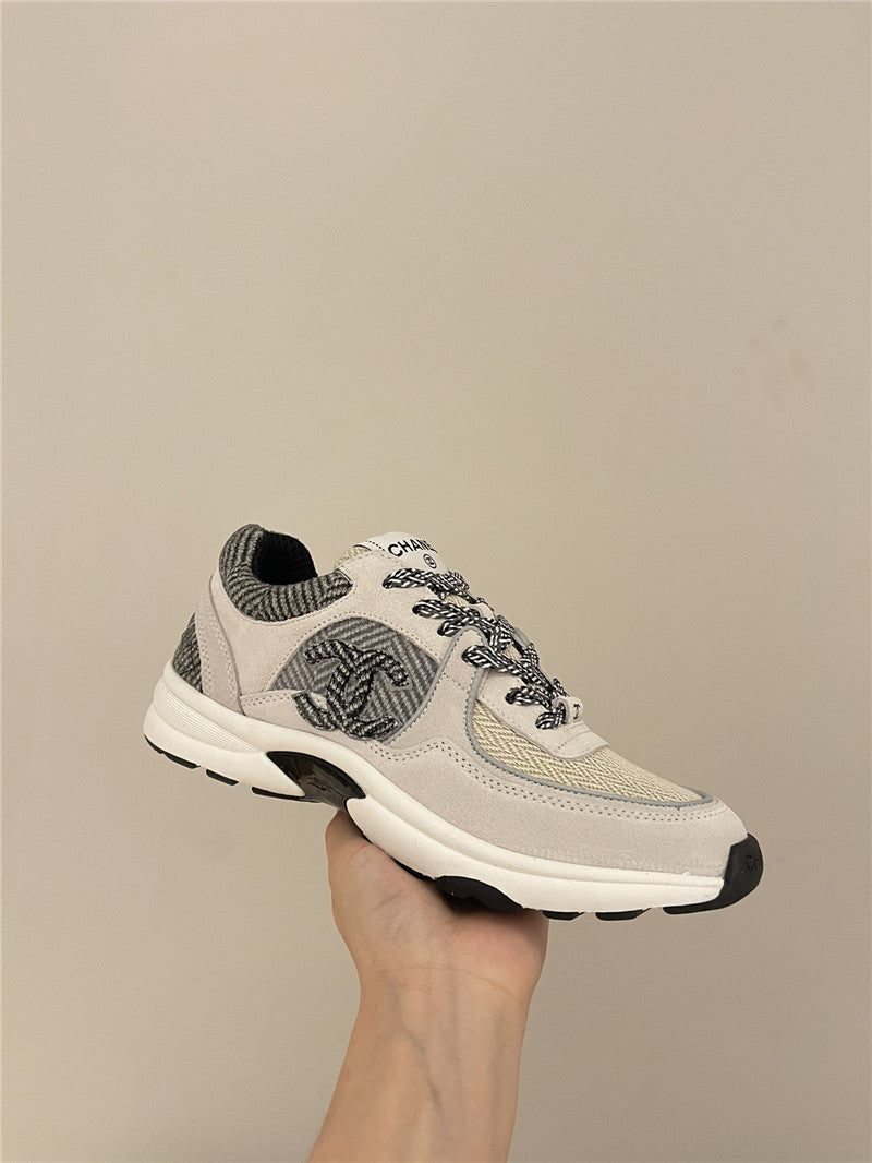 High Quality Luxury Chanel Tweed Low Top Sneakers product detail