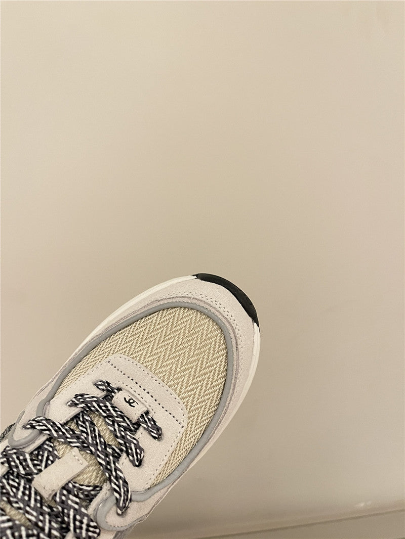 High Quality Luxury Chanel Tweed Low Top Sneakers product detail