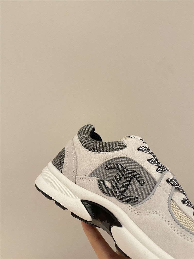 High Quality Luxury Chanel Tweed Low Top Sneakers product detail