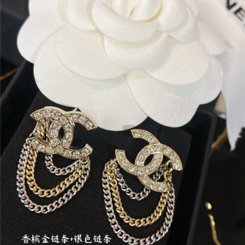 High Quality Luxury Chanel Chain Earrings product detail