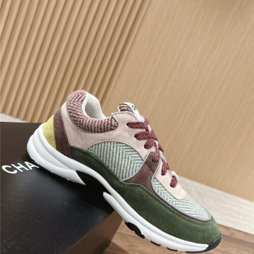High Quality Luxury Chanel Tweed Stitching Casual Sneakers – Style 47174 product detail