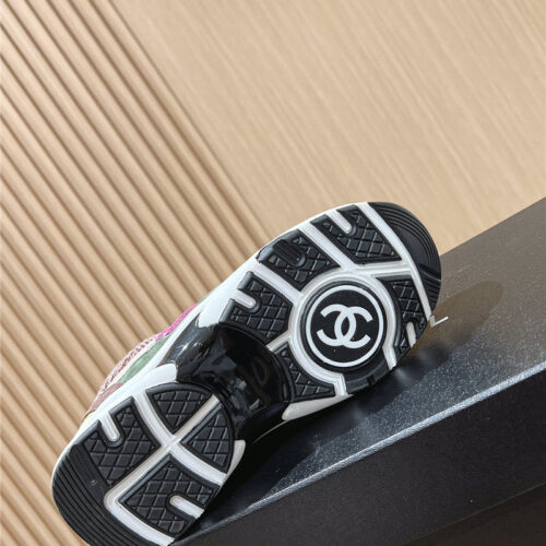 High Quality Luxury Chanel Tweed Stitching Casual Sneakers – Style 47174 product detail