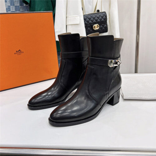 High Quality Luxury Hermes Frenchie 50 Ankle Boots