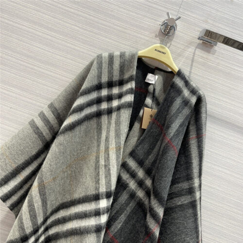 High Quality Luxury Burberry Cashmere Shawl Scarf Cape – Style 24606 product detail