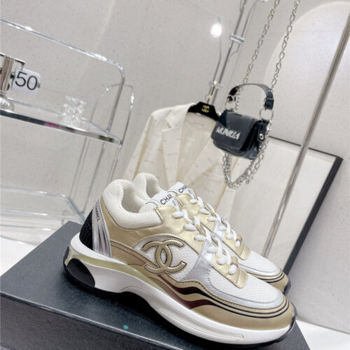 High Quality Luxury Chanel Cc Logo Sneakers Womens