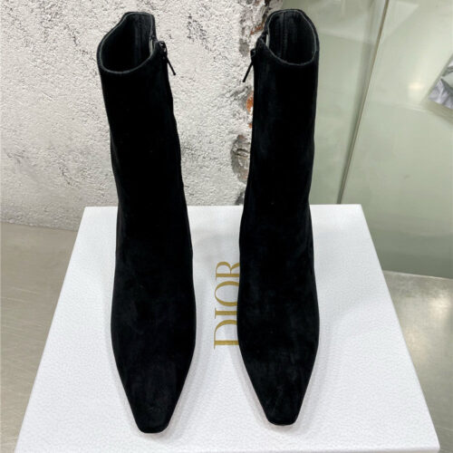 High Quality Luxury Dior Leather High Heel Ankle Boots – Style 28422 alternate view