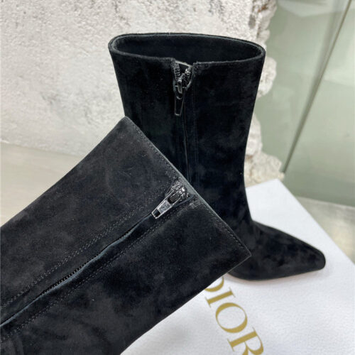 High Quality Luxury Dior Leather High Heel Ankle Boots – Style 28422 product detail