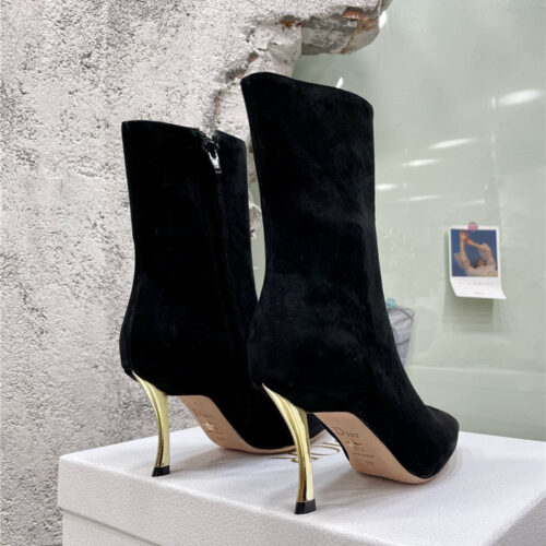 High Quality Luxury Dior Leather High Heel Ankle Boots – Style 28422 product detail