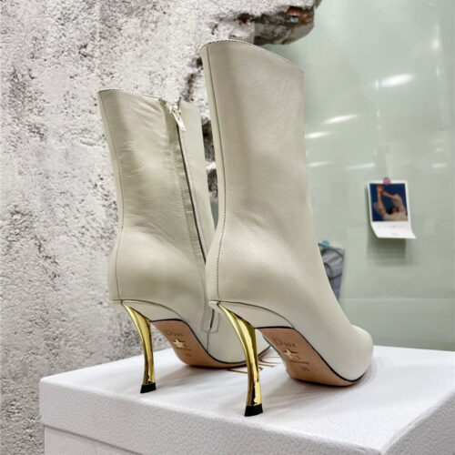 High Quality Luxury Dior Leather High Heel Ankle Boots product detail
