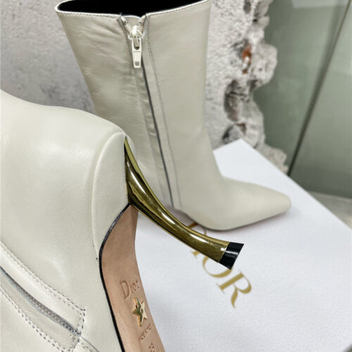 High Quality Luxury Dior Leather High Heel Ankle Boots product detail