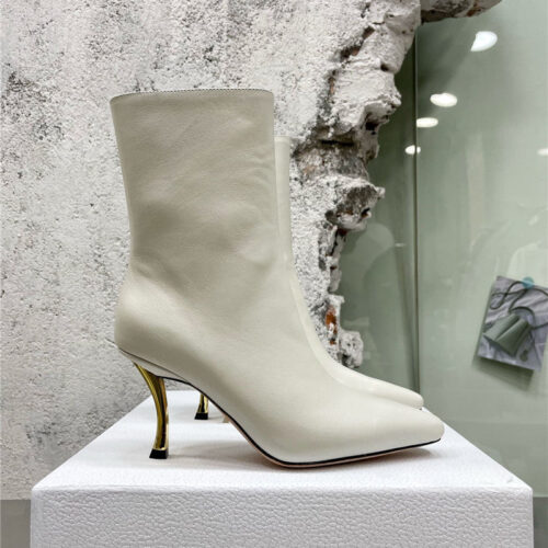 High Quality Luxury Dior Leather High Heel Ankle Boots product detail