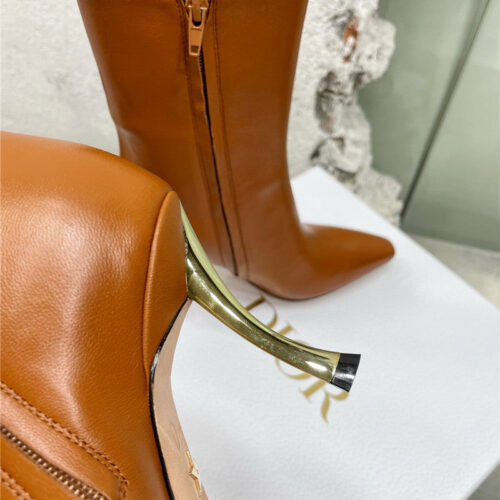 High Quality Luxury Dior Leather High Heel Ankle Boots – Style 18246 product detail