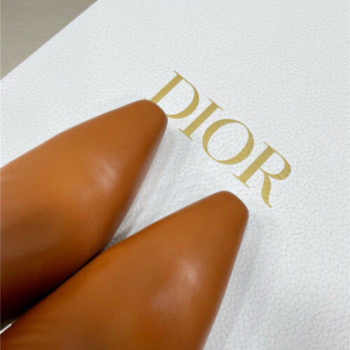High Quality Luxury Dior Leather High Heel Ankle Boots – Style 18246 product detail