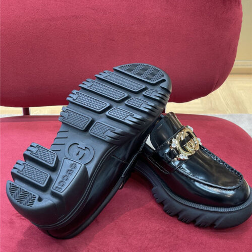 High Quality Luxury Gucci Chunky Heel Loafers – Style 67443 product detail