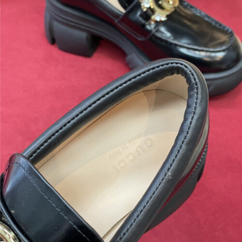High Quality Luxury Gucci Chunky Heel Loafers – Style 67443 product detail