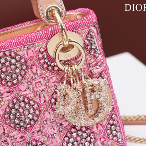 High Quality Luxury Mini Lady Dior Beaded Bag – Style 26744 product detail