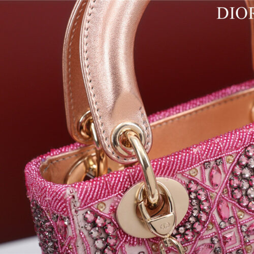 High Quality Luxury Mini Lady Dior Beaded Bag – Style 26744 product detail