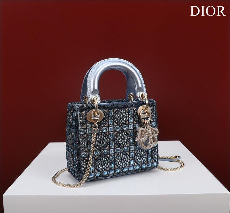 High Quality Luxury Mini Lady Dior Beaded Bag – Style 26743 product detail