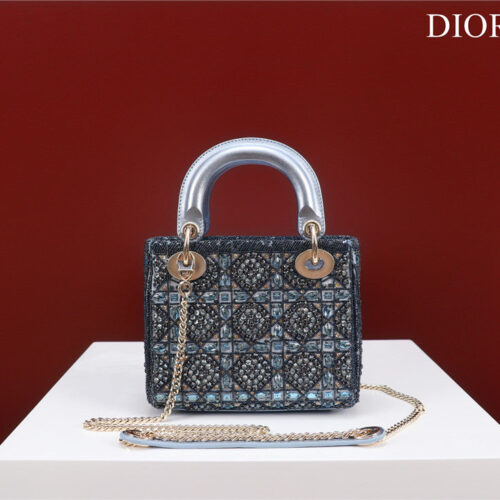 High Quality Luxury Mini Lady Dior Beaded Bag – Style 26743 alternate view