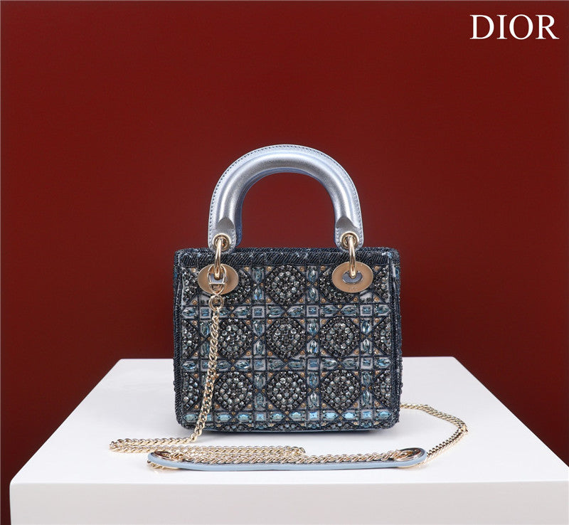 High Quality Luxury Mini Lady Dior Beaded Bag – Style 26743 product detail