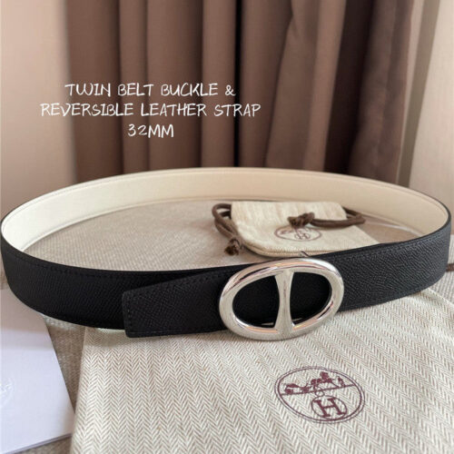 High Quality Luxury Hermes Reversible Belt – Style 26694