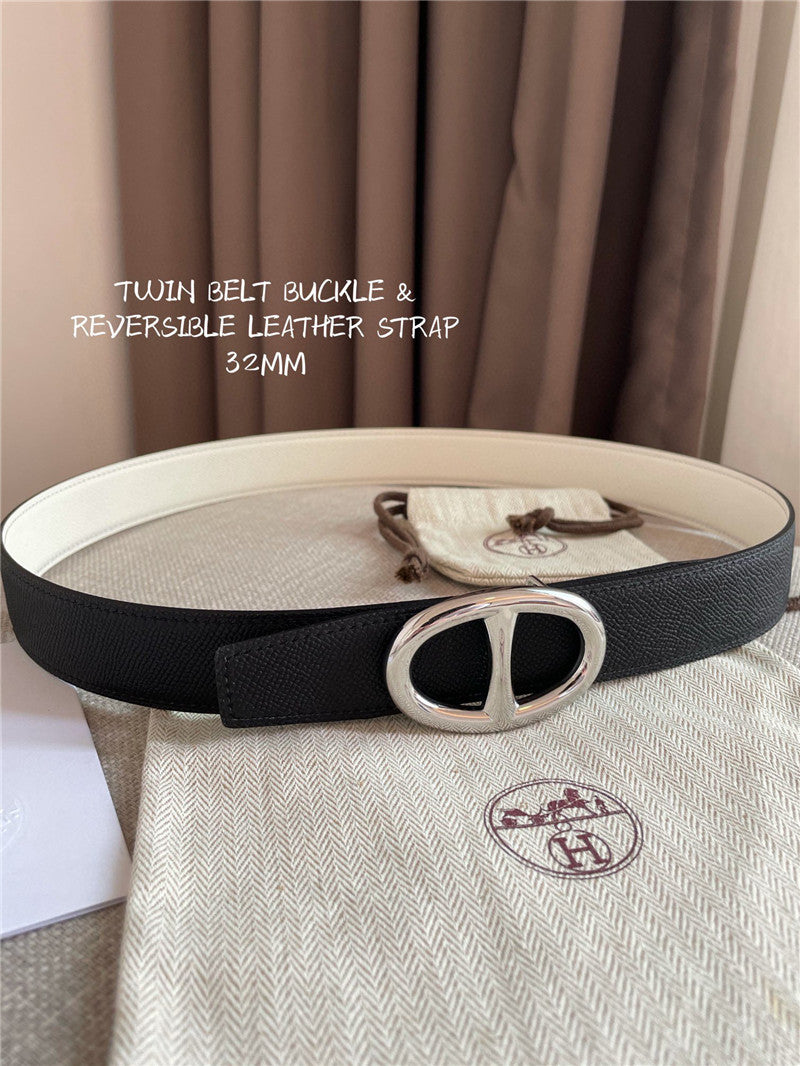 High Quality Luxury Hermes Reversible Belt – Style 26694